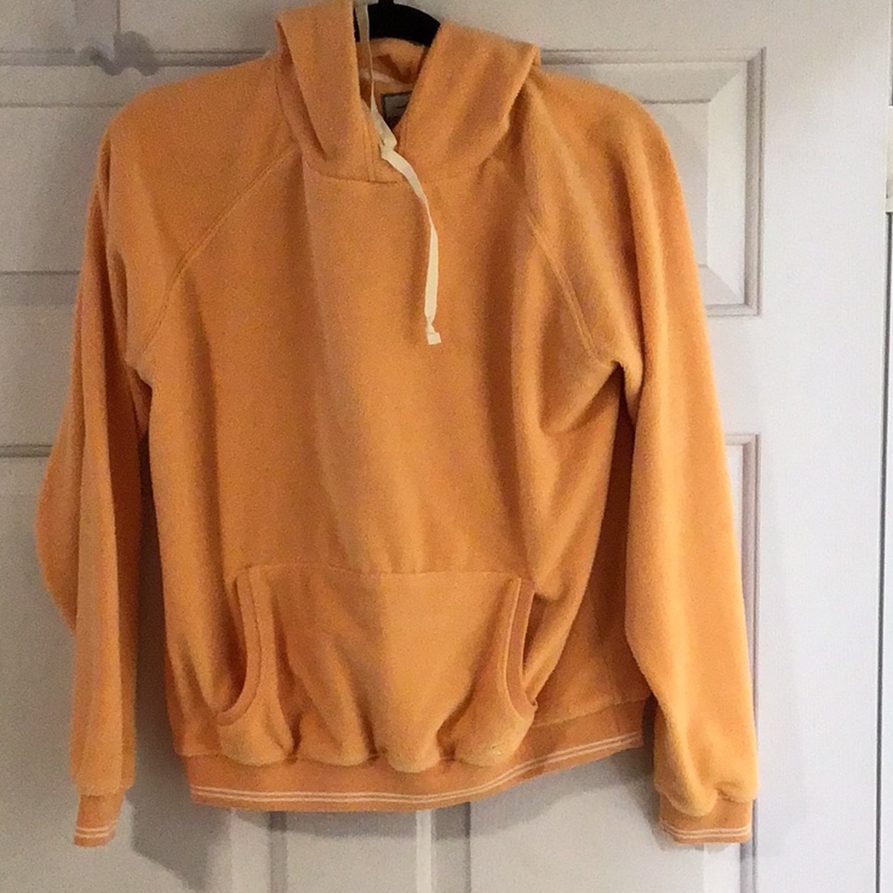 Horny Toad soft hooded sweatshirt- nice light orange color- size M